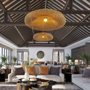Bamboo <b>Ceiling</b> <b>Light</b> with Handcrafted Design Eco Friendly Material and Elegant Appearance Suitable for Home Decor - Product Image 3