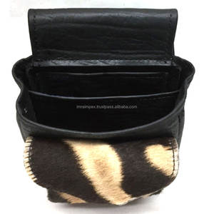 Pochette de chargeur en cuir de buffle en nylon faite à la main bouton en laiton personnalisé belle conception accessoires de chasse à fort grossissement - Product Image 2