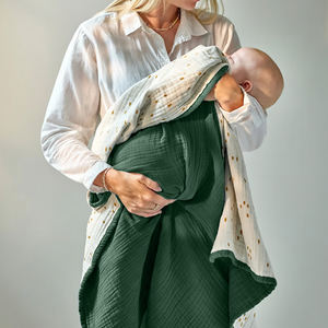 Newborn Infant 95% Bamboo, 5% Spandex <b>Baby</b> Blanket Soft Breathable Cotton Cozy Use - Product Image 2