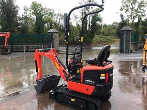 รถขุดขนาดเล็ก Kubota K008-5 รถตักตีนตะขาบ รถตักล้อยาง รถตักหน้า  กระบอกไฮดรอลิก Huade  เกียร์ ปั๊ม  ลูกปืน มอเตอร์ - Product Image 3