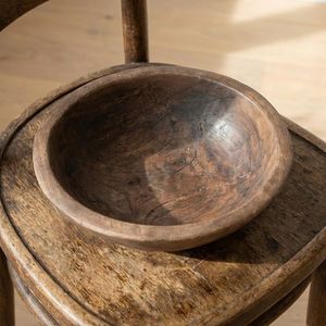 Large Handmade <b>Rustic</b> Wooden Salad Bowl Natural <b>Wood</b> Serving Kitchen Decor Fruit Bowl Minimalist Table Centerpiece - Product Image 2