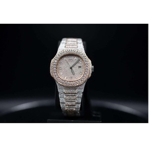 Reloj de Lujo de Alta Calidad Estilo Hip Hop con Brillantes de Moissanita para Eventos de Moda, Celebraciones de Cumpleaños, Fiestas y Ocasiones Premium - Product Image 6