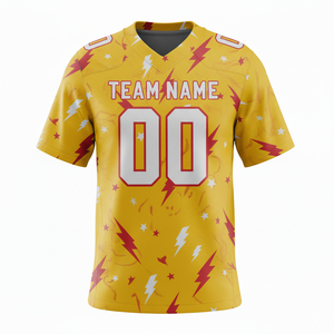 ชุดยูนิฟอร์มอเมริกันฟุตบอลแบบซับลิเมชั่นที่ปรับแต่งได้ ระบายอากาศได้ดี พร้อมตำแหน่งโลโก้ด้านหน้า - Product Image 3