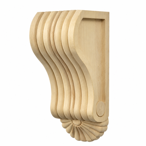 Soporte Decorativo de Madera Maciza para Estantes de Pared, Alféizares de Ventana, Marcos de Puertas, Porches, Exteriores, Interiores y Molduras Arquitectónicas - Product Image 1