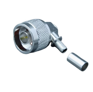 Conector RF Macho Tipo N de Ángulo Recto para Cable Coaxial, Impedancia de 50 Ohmios, Diseño de Montaje en Línea con Conexión por Crimpado - Product Image 4