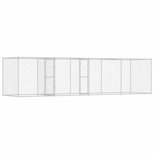 Jaula para Perros de Acero Galvanizado Plateado 236.22 X 78.74 X 78.74 Pulgadas para Mascotas, Resistente para Exteriores, para Razas Grandes - Product Image 4