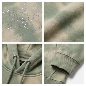 เสื้อฮู้ดผู้ชายลายไท-ได ทรงปกติ ผ้าฝ้ายเฟรนช์เทอร์รี่ สวมใส่สบายๆ สำหรับฤดูใบไม้ร่วง มีกระเป๋าหน้า - Product Image 4