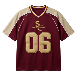 Custom Unisex V-<b>Neck</b> High Quality Sublimation Printed Short Sleeve Soccer Jersey <b>Light</b> Weight Quick Dry Polyester Fabric OEM ODM - Product Image 1
