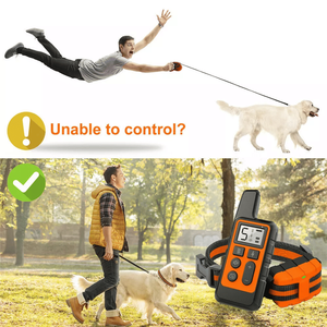 Collare di Addestramento per Cani da 2700 FT, Ecologico, Ricaricabile, Impermeabile, con LCD, Personalizzabile, con Telecomando, in Silicone e Plastica - Product Image 2