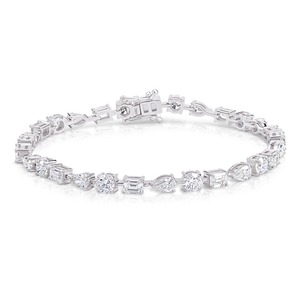 3.3CT Round Lab Grown Diamond Tennis <b>Bracelet</b> 9K White Gold Wholesale Custom Fine Jewelry Manufacturer - Product Image 1