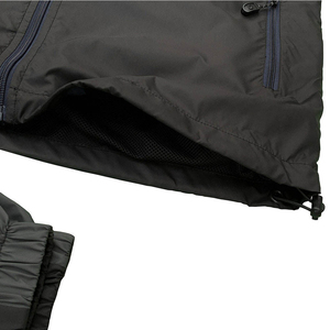 Conjunto de Chaqueta Cortavientos con Capucha para Hombre, Diseño Deportivo con Bloques de Color, Pantalones Largos, Secado Rápido, Poliéster, Ropa de Abrigo para Otoño - Product Image 4