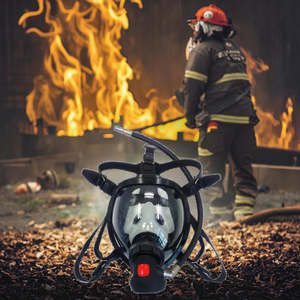 Masque respiratoire PPE à large champ visuel et léger pour pompiers et industrie chimique, idéal pour le traitement scientifique (vente en gros) - Product Image 5