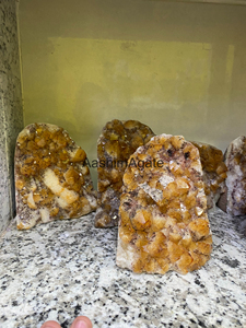 Natural Golden <b>Crystal</b> <b>Cluster</b> Mineral Specimen Raw <b>Crystal</b> Stone Collector Display Home Decor Wholesale - Product Image 2