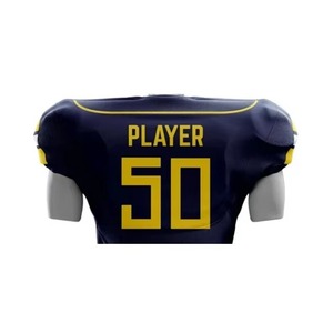 Camiseta de Fútbol Americano Sublimada Personalizada, Cuello en V para Hombre, Uniformes de Fútbol Juvenil para Hombre, Servicio OEM, Poliéster, Número de Equipo 50 - Product Image 5