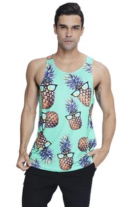 Débardeur de sport personnalisé 100 % polyester pour musculation et fitness - Product Image 2