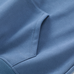 Sweat-shirt à capuche surdimensionné en molleton bouclette épais personnalisé pour homme, avec broderie et impression en relief, vente en gros 2026 - Product Image 4