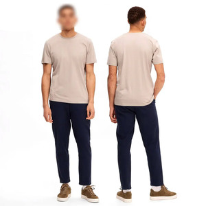 Top Quality Heavyweight Casual Short Sleeve Plain Blank 100%Cotton Fabric Stylish T <b>Shirts</b> - Product Image 4