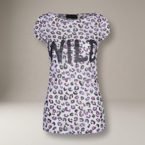 T-shirt à manches courtes imprimé pour femmes, taille plus, écologique, 100% coton, vêtements décontractés d'été en provenance du Bangladesh - Product Image 3