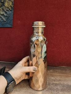 Brightly Copper Vintage Office <b>Cup</b> with Polished Finish 950ml Drinking Water Bottle for Business Use Hand Grip - Product Image 4