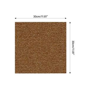 Piastrelle per Moquette Autoadesive Moderne Rettangolari da 12 Pollici, Design a Pelo Ricciolo, Antiscivolo, in Nylon PP, Tappeto a Doghe per Ufficio, Hotel, Camera da Letto - Product Image 3