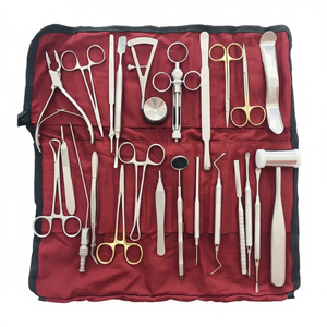 Juego de instrumentos quirúrgicos dentales de 26 piezas - Juego de herramientas de cirugía oral de acero inoxidable - Product Image 1