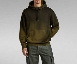 Sudaderas con Capucha Oversize de 330 g/m² de Fabricación OEM Personalizada, con Corte y Confección, Lavado a la Piedra, Efecto Desgastado por el Sol, Estilo Boxy Vintage y Acabado Desgastado - Product Image 1