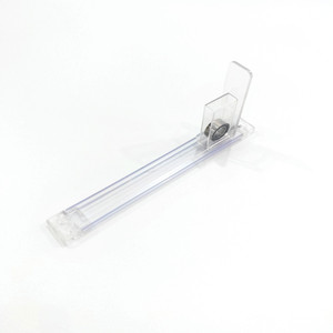 Poussoir automatique de produit de système de plateau de poussoir d'étagère en plastique blanc pour l'affichage de cigarette - Product Image 1