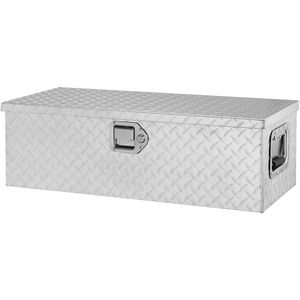 Cassetta Portautensili Robusta in Alluminio per Cassone Camion, con Piastra Diamantata, Materiale PC, Maniglia Laterale, Chiavi di Blocco, Cassettiera Portaoggetti, Ruote, Cassetta Portautensili Organizzativa - Product Image 4