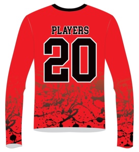 เสื้อรัดรูปแขนเต็มระบายออกแบบโลโก้ของคุณเอง - Product Image 3