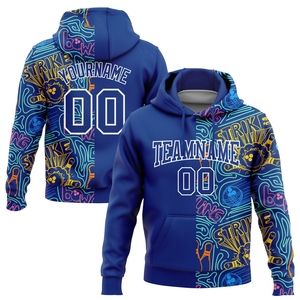 Wholesale Direct Industry New Design Custom Stitched Royal White 3D <b>Bowling</b> Sports Pullover Sweatshirt Hoodie - Product Image 1