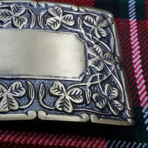 Hebilla de cinturón de kilt de diseño de cardo de las Tierras Altas escocesas de lujo, acabado antiguo, personalizada/hebillas de cinturón de kilt 2026 - Product Image 4