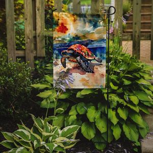Buzón de jardín de tortuga marina multicolor, buzón decorativo y ilustraciones de Patio para patio y césped para macizos de flores - Product Image 2