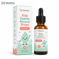 Gotas de Zeolita Detox Zee con Vitamina D3 y B12 para el Apoyo Inmunitario y Óseo, Suplemento de Marca Privada OEM