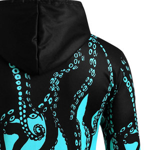 Sweat à capuche personnalisé imprimé par sublimation pour homme, en polaire unie, avec poche, séchage rapide, respirant, anti-transpiration, collection automne 2026 - Product Image 4