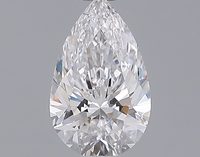 Diamante cultivado en laboratorio de 1.07 quilates, corte PEAR BRILLIANT, claridad VVS 2, corte excelente, diamante para la elaboración de joyas personalizadas