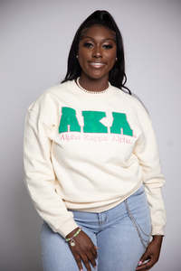 Knitted Cotton Oversized Embroidered Crew Neck <b>Sweatshirt</b> 1908 <b>Pink</b> Clothing Manufacturer Green <b>Sweatshirt</b> for Women's - Product Image 4