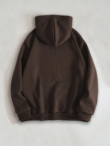 Sweat à capuche oversize en molleton 100 % coton pour homme, le plus vendu, avec strass, écologique, séchage rapide, anti-plis - Product Image 1