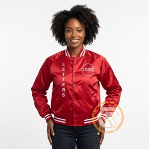 Veste universitaire personnalisée en satin Delta brodé Theta, de haute qualité, respirante, imperméable, coupe-vent et matelassée pour l'automne - Product Image 4