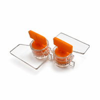 Sceau de compteur YSD transparent avec noyau coloré, code-barres et logo personnalisé pour panneaux de compteurs intelligents et jauges