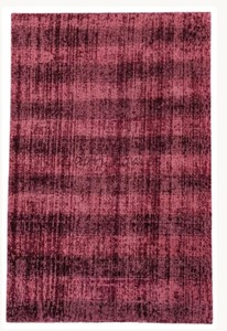 Deep Red Jasmine Silk Rug – Handmade Minimal Area Rug - Product Image 1