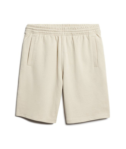Shorts Bermuda en coton beige pour homme avec poches, taille élastique, style décontracté - Product Image 2