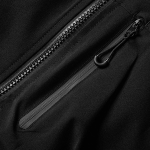 Blouson unisexe gris à capuche coupe-vent léger pour sports de plein air, pull d'extérieur hiver couleur unie en polyester - Product Image 5