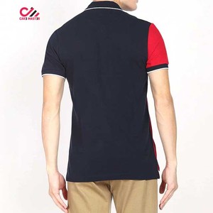 CARE MASTER เสื้อโปโลแขนสั้นผู้ชาย ดีไซน์ซิป ลำลอง ทรงปกติ สีแดง กรมท่า ขาวลายทาง - Product Image 2