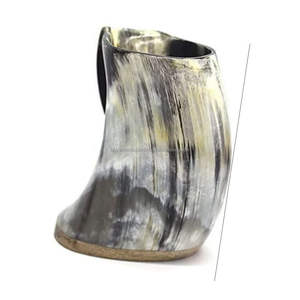 Mug à boire en corne de buffle polie, écologique, fait main, style Viking, nouveau design - Product Image 1