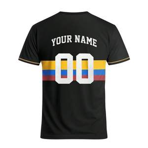 Maillot de football personnalisé OEM/ODM en polyester respirant avec technique de sublimation, nom de joueur et numéro imprimés - Product Image 2