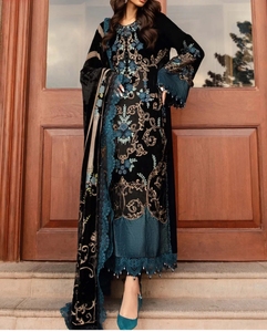 Shalwar Kameez de Alta Calidad Personalizado en Color, Hermoso Vestido de Novia para Mujer, Estilo Indio-Pakistaní, Tela de Seda, para Fiestas - Product Image 1
