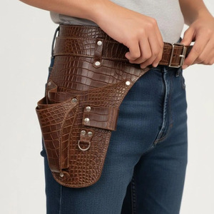 Ceinture porte-outils en cuir de haute qualité pour fleuristes, ceinture de jardinage premium robuste et réglable avec logo personnalisé, en gros, à vendre - Product Image 3