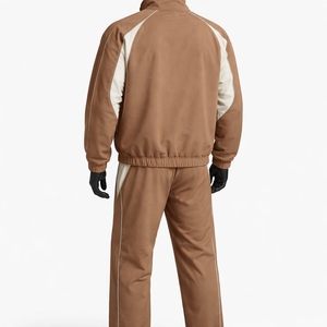 Men’s Windbreaker Tracksuit Set Lightweight <b>Zip</b> <b>Up</b> <b>Jacket</b> & Pants Color Block Windproof Sportswear Custom Logo - Product Image 2