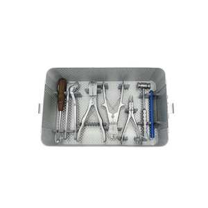 Kit d'instruments chirurgicaux vétérinaires en acier inoxydable pour plaques orthopédiques, ensemble d'instruments de base pour la chirurgie osseuse animale par Dentavex - Product Image 2