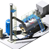 Chaudière à vapeur industrielle automatique à biomasse, haute pression, en acier inoxydable, à commande intelligente, 1-15 tonnes